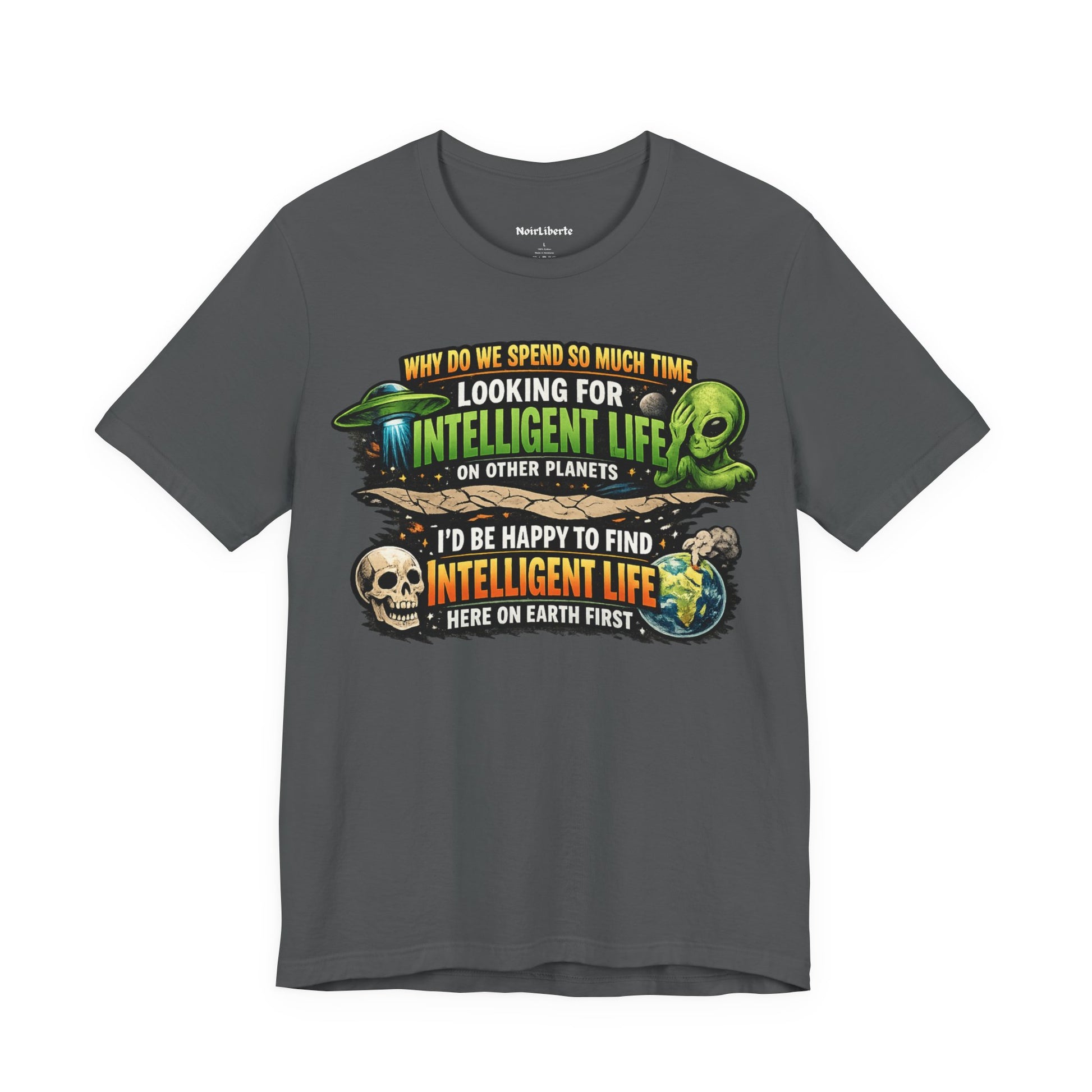 Funny shirt with a graphic sarcastic saying, Grey