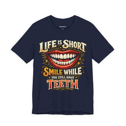 Funny shirt with a funny saying graphic, Navy